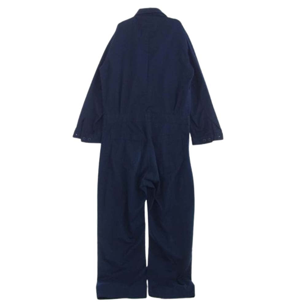 ミリタリー 8405-01-057-5582 90's US.NAVY COVERALL UTILITY オールインワン つなぎ ネイビー系 44L【中古】