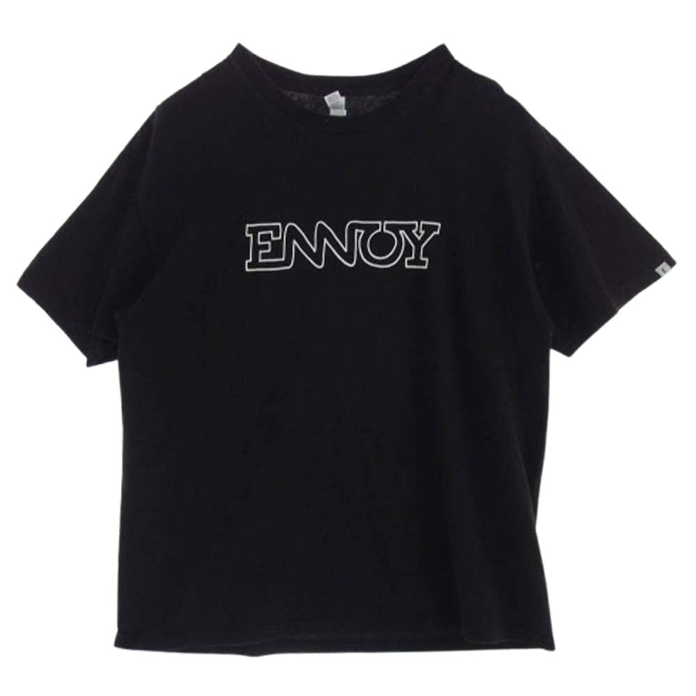 ザ エンノイ プロフェッショナル Electric Logo エレクトリックロゴ プリント Tシャツ ブラック系 L【中古】