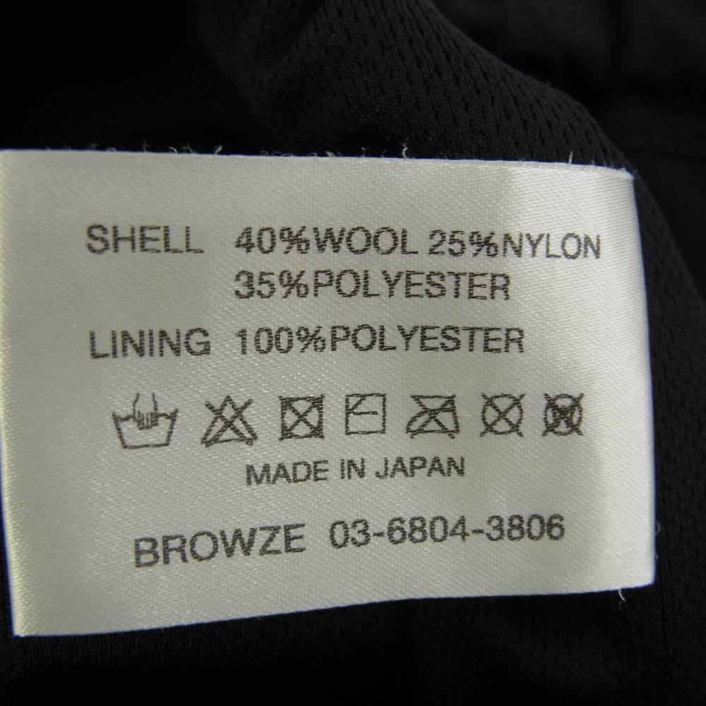 ザ エンノイ プロフェッショナル 23AW AW23BRENPT03LP WOOL BLEND RIP STOP EASY PANTS イージーパンツ ブラック系 M【中古】