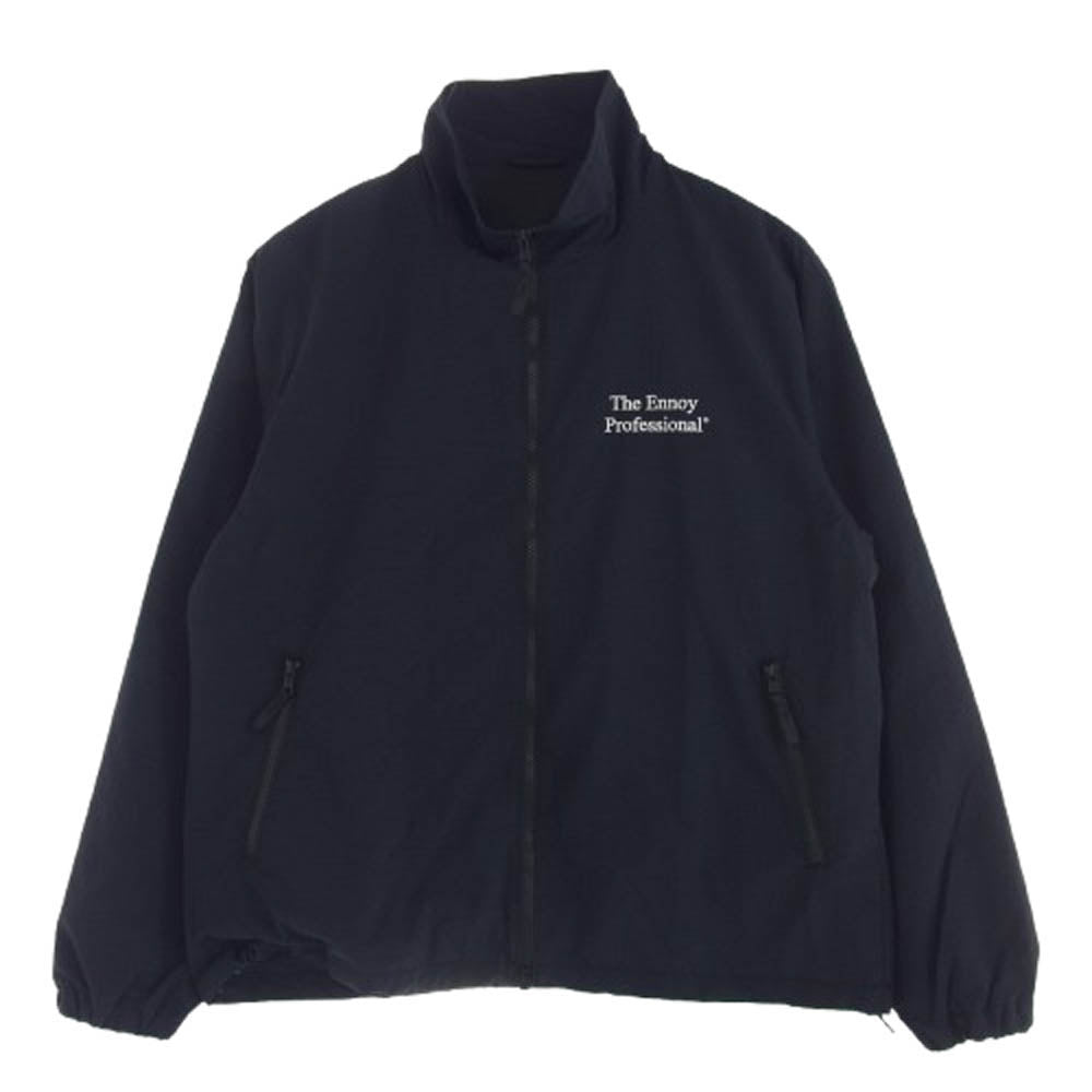 ザ エンノイ プロフェッショナル 23AW AW23BRENJK02LP スタイリスト私物 NYLON TRUCK SUIT JACKET ロゴ刺繍 ナイロン ジャケット ダークネイビー系 L【中古】