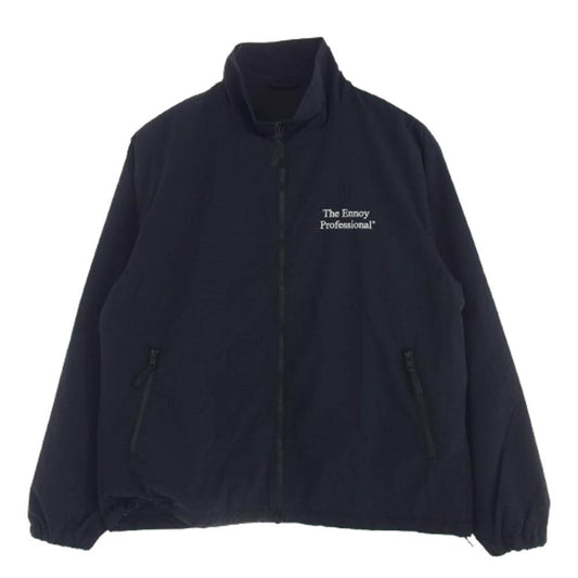 ザ エンノイ プロフェッショナル 23AW AW23BRENJK02LP スタイリスト私物 NYLON TRUCK SUIT JACKET ロゴ刺繍 ナイロン ジャケット ダークネイビー系 L【中古】