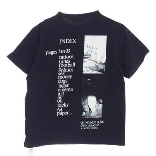 TOGA トーガ TC241-JK512 ISSUE ONE BOYS OWN Print T-shirt プリント Tシャツ 半袖カットソー ブラック ブラック系 S【中古】