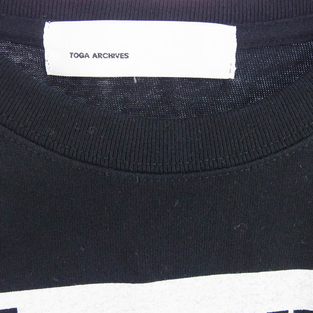 TOGA トーガ TC241-JK512 ISSUE ONE BOYS OWN Print T-shirt プリント Tシャツ 半袖カットソー ブラック ブラック系 S【中古】