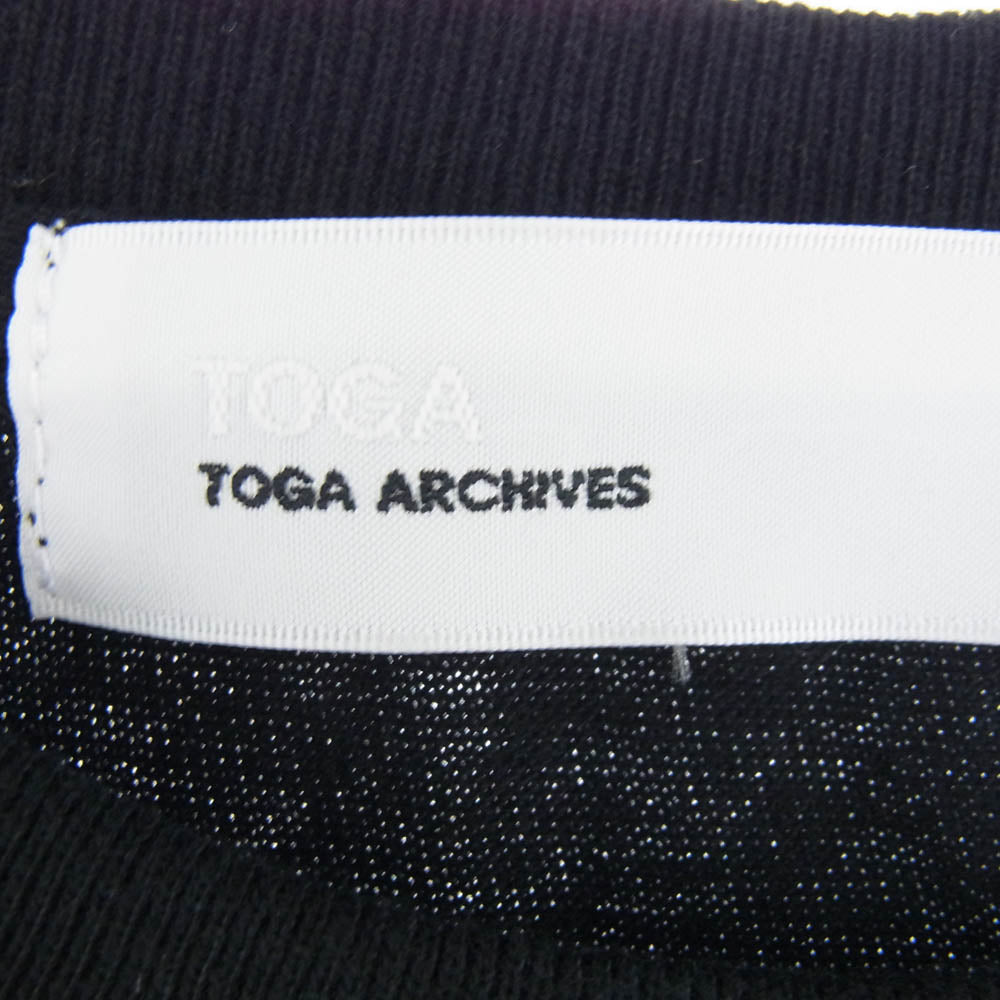 TOGA トーガ TC241-JK512 ISSUE ONE BOYS OWN Print T-shirt プリント Tシャツ 半袖カットソー ブラック ブラック系 S【中古】