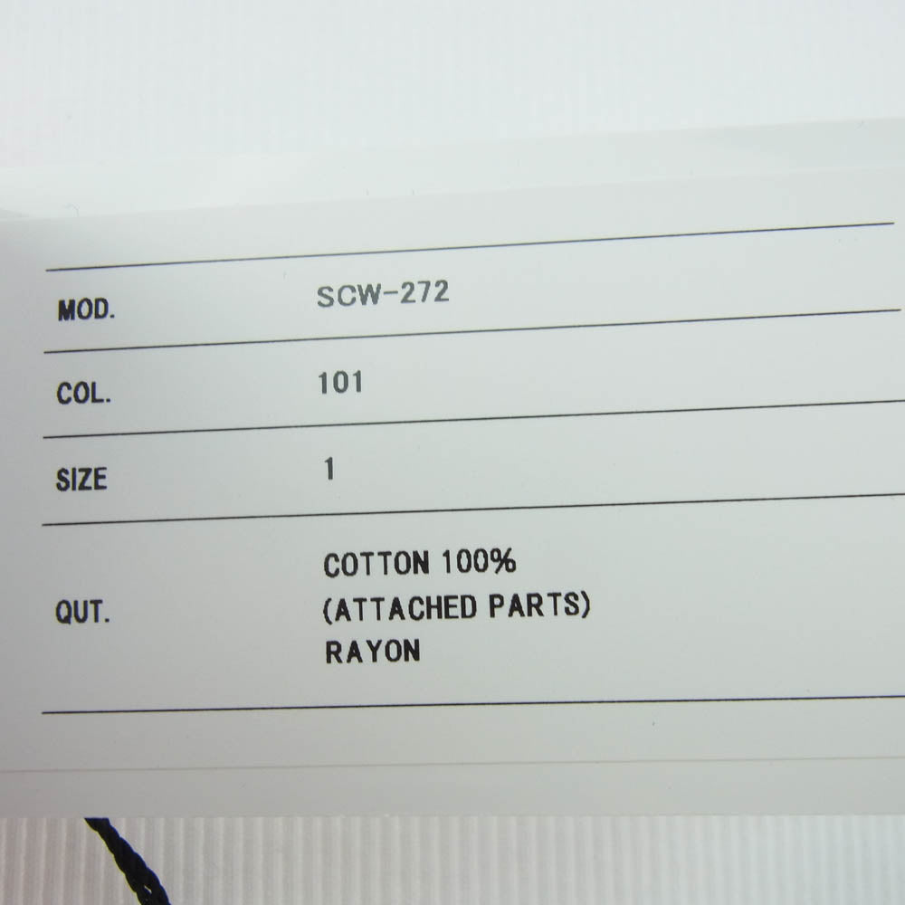 Sacai サカイ 25SS SCW-272 s Cotton Jersey Tank Top Sロゴ コットン ジャージー タンクトップ ホワイト系 1【新古品】【未使用】【中古】