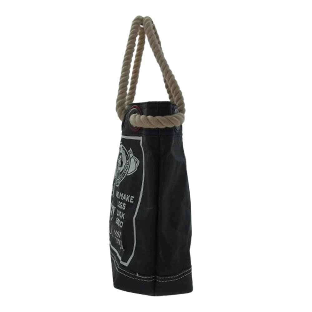 DIESEL ディーゼル ペーパー トート バッグ ハンドバッグ ダークグレー系【中古】