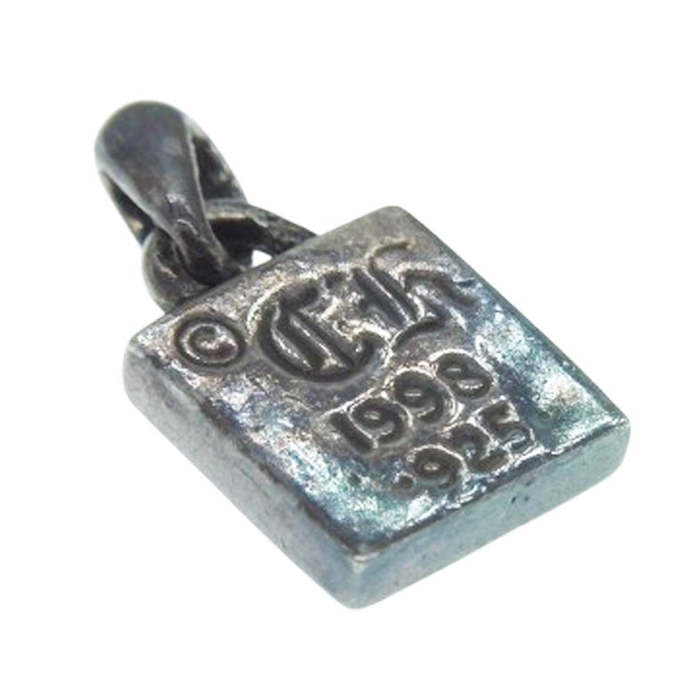 CHROME HEARTS クロムハーツ（原本無） FRAMED CH PLUS フレームド CHプラス チャーム アフターパヴェダイヤ ペンダントトップ シルバー系【中古】