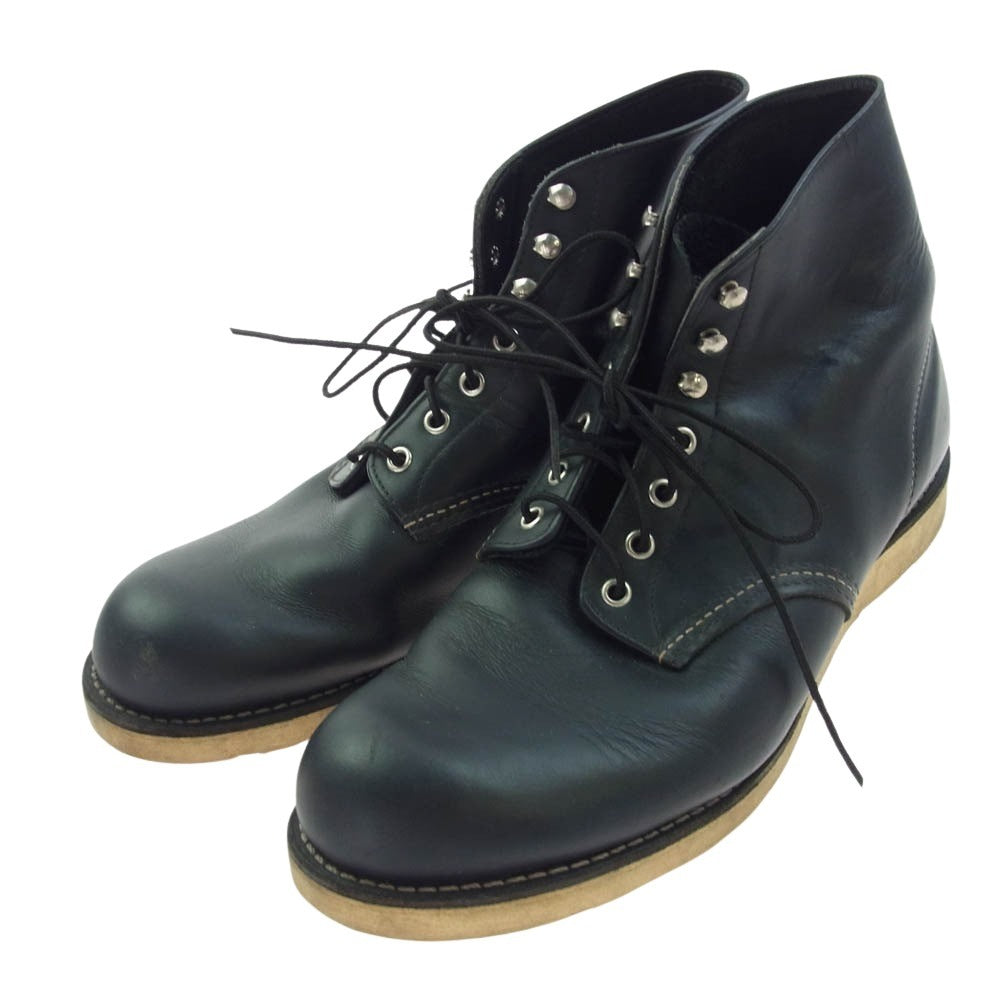 RED WING レッドウィング 8165 6-inch Classic Round クラシックラウンド ブーツ ブラック系 30cm【中古】