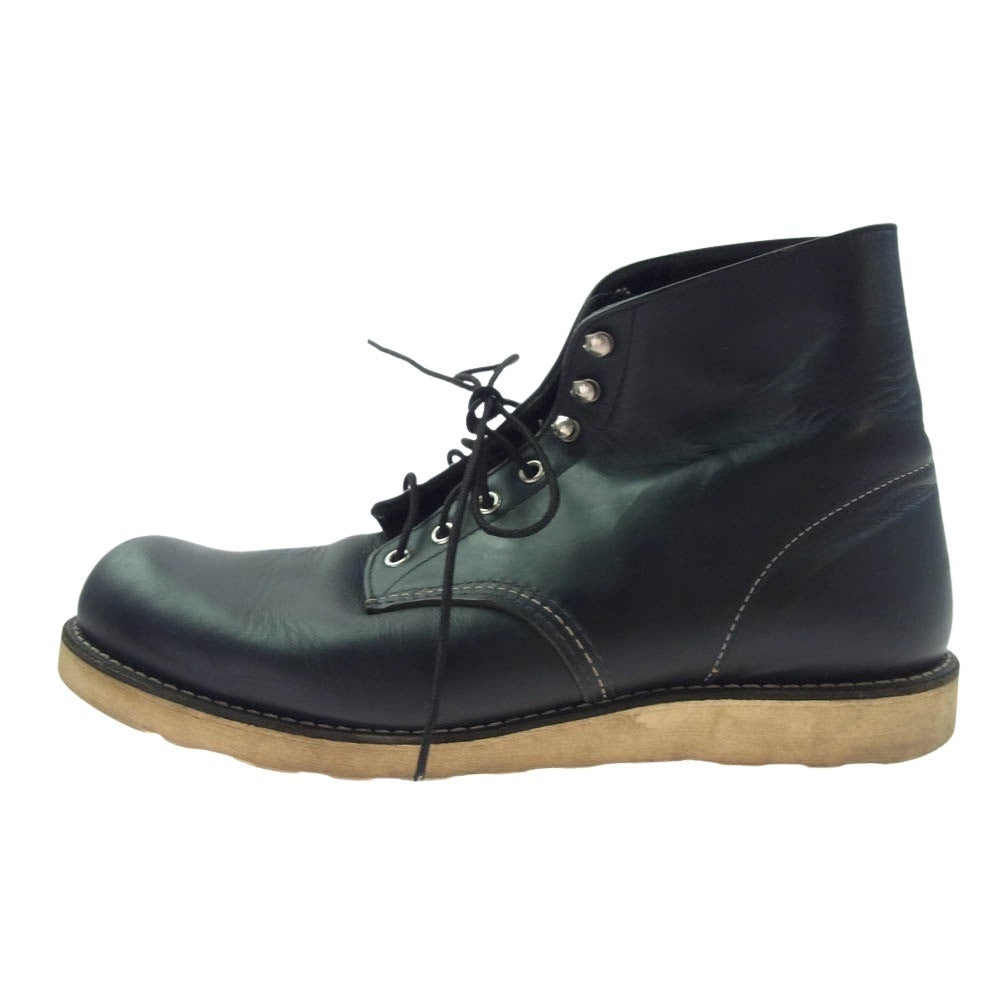 RED WING レッドウィング 8165 6-inch Classic Round クラシックラウンド ブーツ ブラック系 30cm【中古】