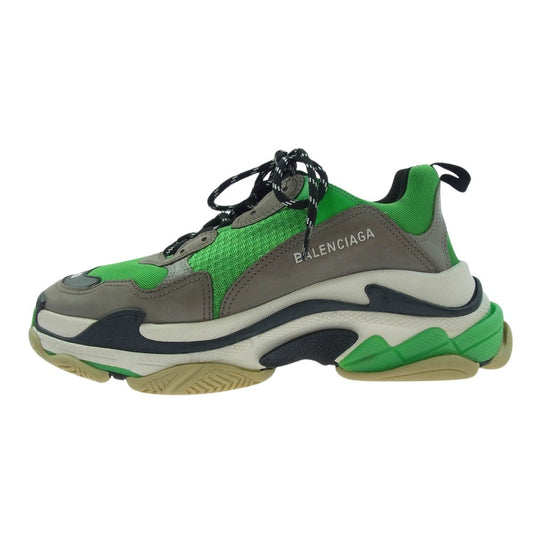 BALENCIAGA バレンシアガ 536737 TRIPLE S トリプルS スニーカー グリーン系 グレー系 28.5cm【美品】【中古】