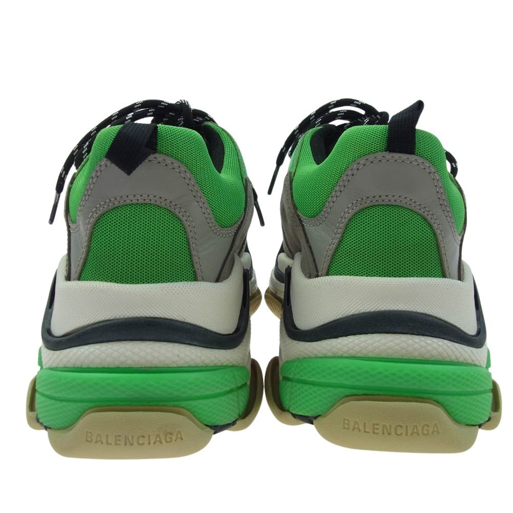 BALENCIAGA バレンシアガ 536737 TRIPLE S トリプルS スニーカー グリーン系 グレー系 28.5cm【美品】【中古】