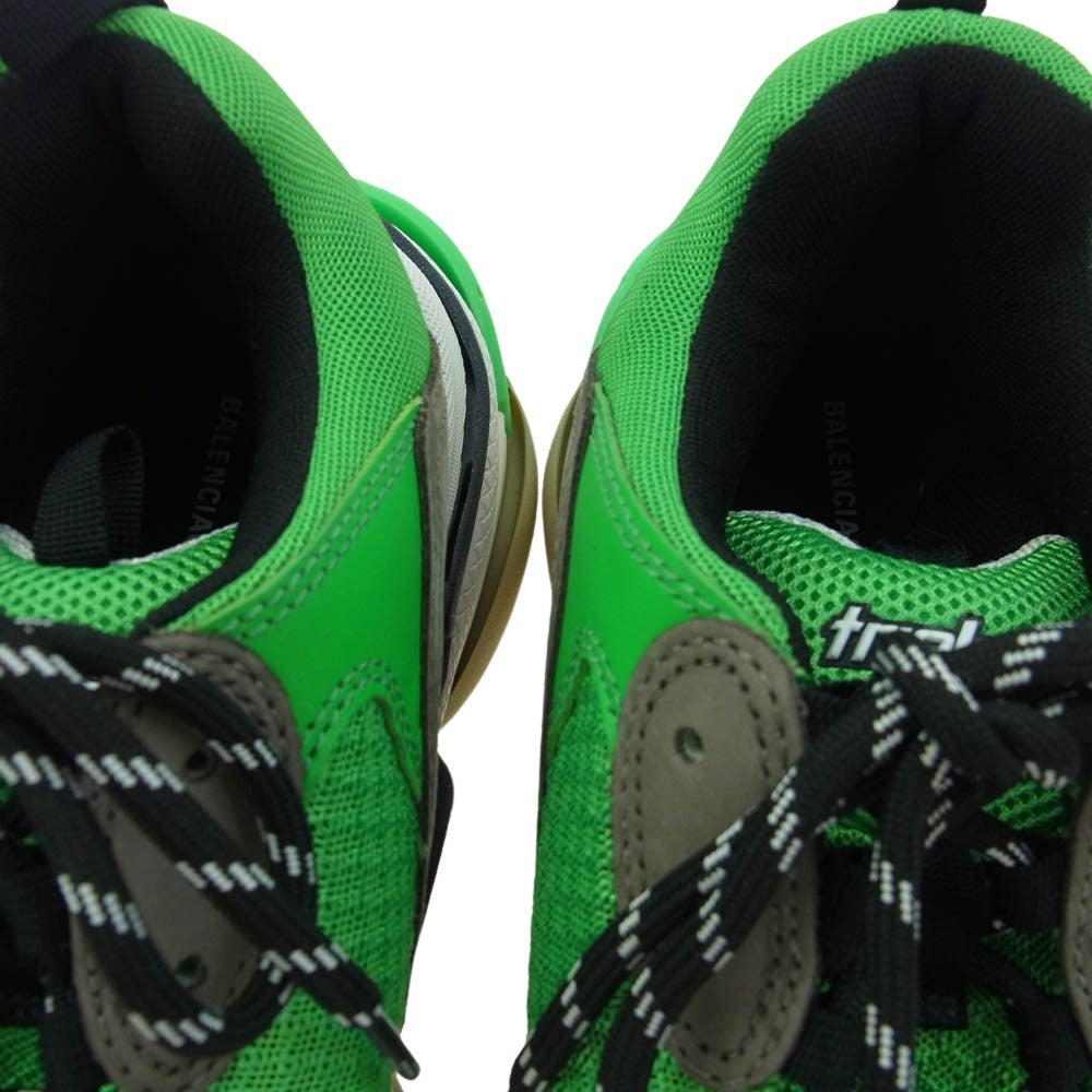 BALENCIAGA バレンシアガ 536737 TRIPLE S トリプルS スニーカー グリーン系 グレー系 28.5cm【美品】【中古】