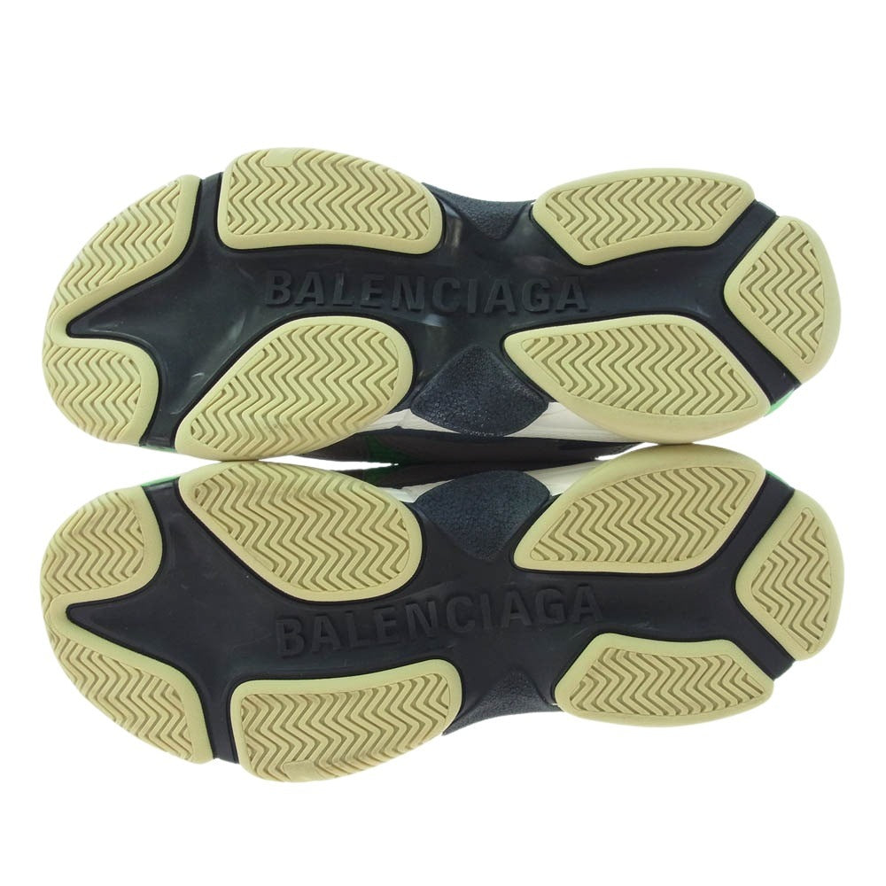 BALENCIAGA バレンシアガ 536737 TRIPLE S トリプルS スニーカー グリーン系 グレー系 28.5cm【美品】【中古】