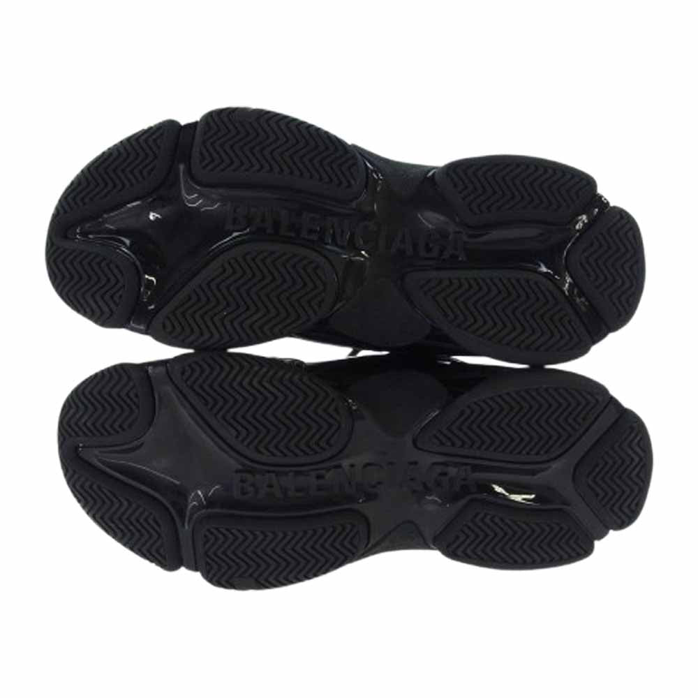 BALENCIAGA バレンシアガ 734954 Triple S Sneaker Black Patent トリプルS エナメル パテント スニーカー ブラック系 28.5cm【美品】【中古】