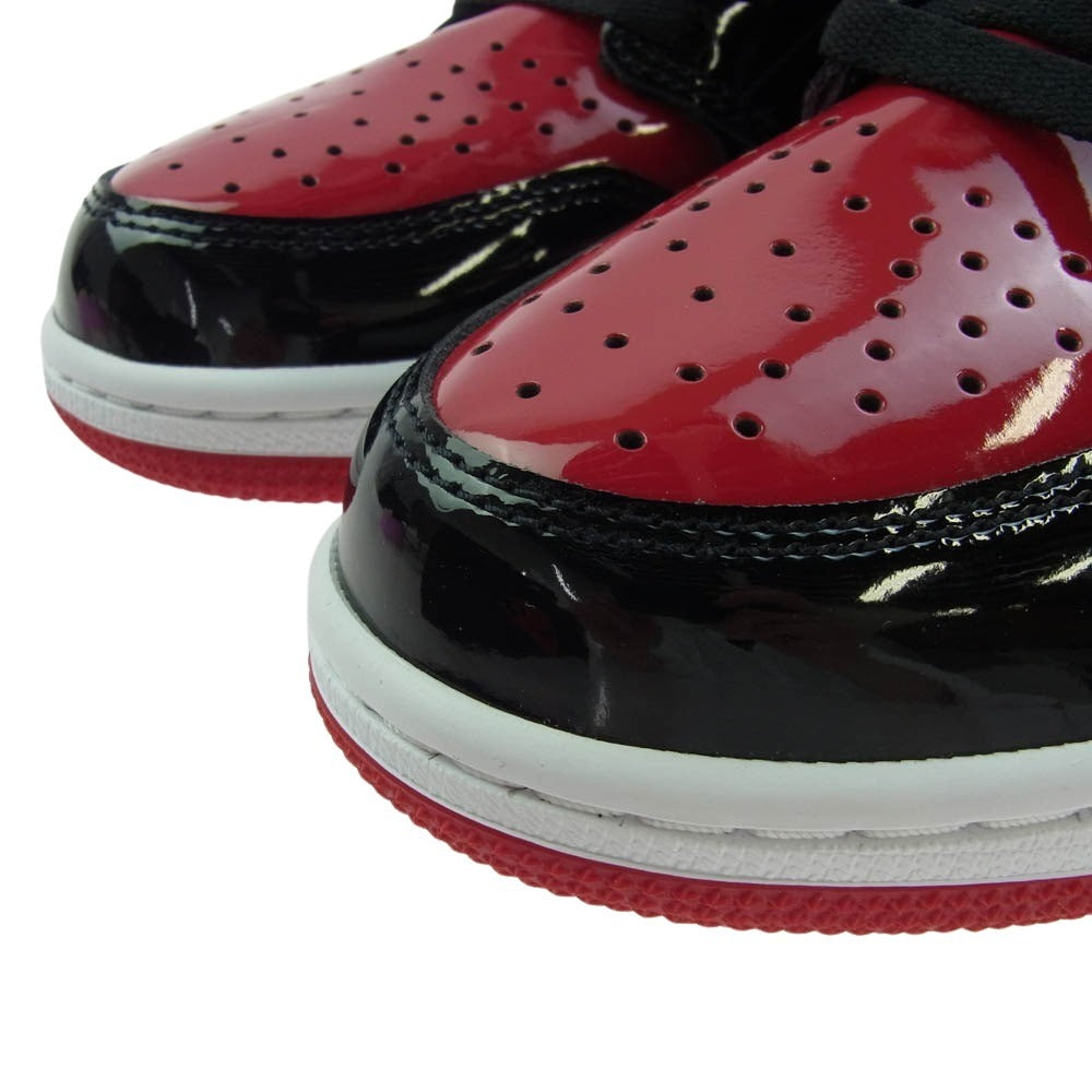 NIKE ナイキ 555088-063 Air Jordan 1 High OG Patent Bred エアジョーダン1 ハイ OG "パテント ブレッド スニーカー ブラック系 レッド系 27cm【新古品】【未使用】【中古】