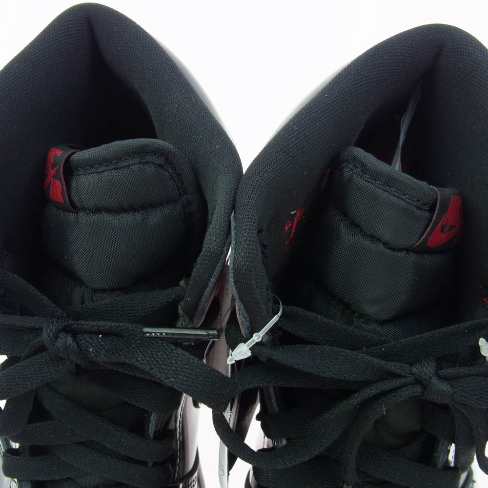 NIKE ナイキ 555088-063 Air Jordan 1 High OG Patent Bred エアジョーダン1 ハイ OG "パテント ブレッド スニーカー ブラック系 レッド系 27cm【新古品】【未使用】【中古】