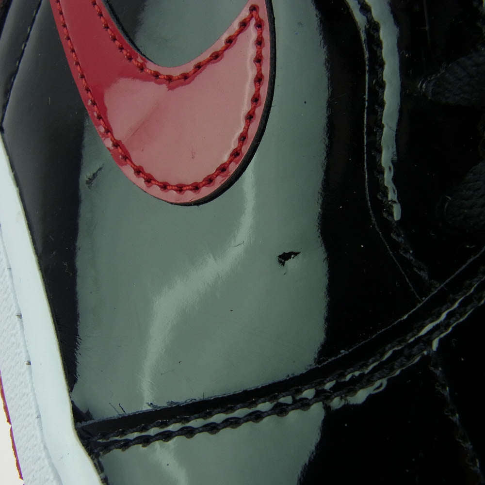NIKE ナイキ 555088-063 Air Jordan 1 High OG Patent Bred エアジョーダン1 ハイ OG "パテント ブレッド スニーカー ブラック系 レッド系 27cm【新古品】【未使用】【中古】