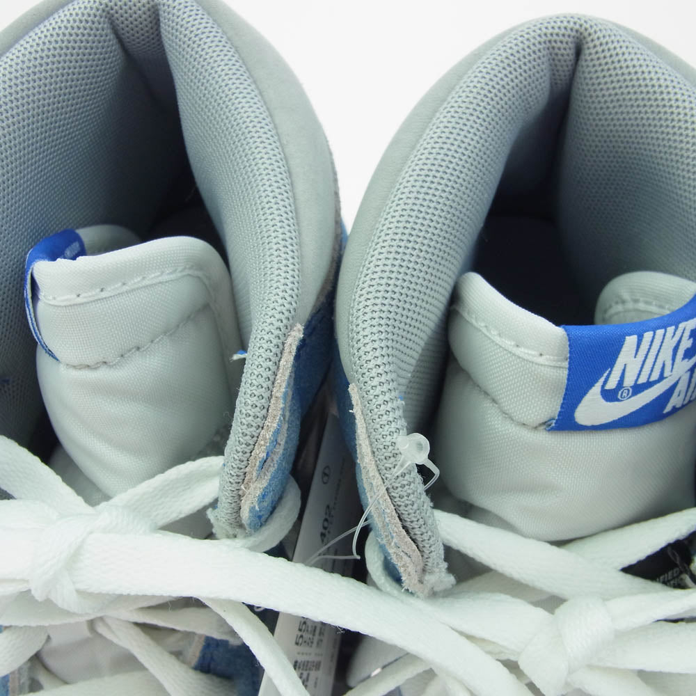 NIKE ナイキ 555088-402 Air Jordan 1 High OG Hyper Royal エアジョーダン1 ハイ OG ハイパーロイヤル スニーカー ホワイト系 ライトブルー系 26.5cm【新古品】【未使用】【中古】