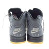 NIKE ナイキ CT8480-001 Off-White Air Jordan 5 Black Muslin Fire Red オフホワイト エアジョーダン5 ブラック モスリン ファイヤーレッド スニーカー グレー系 26.5cm【極上美品】【中古】