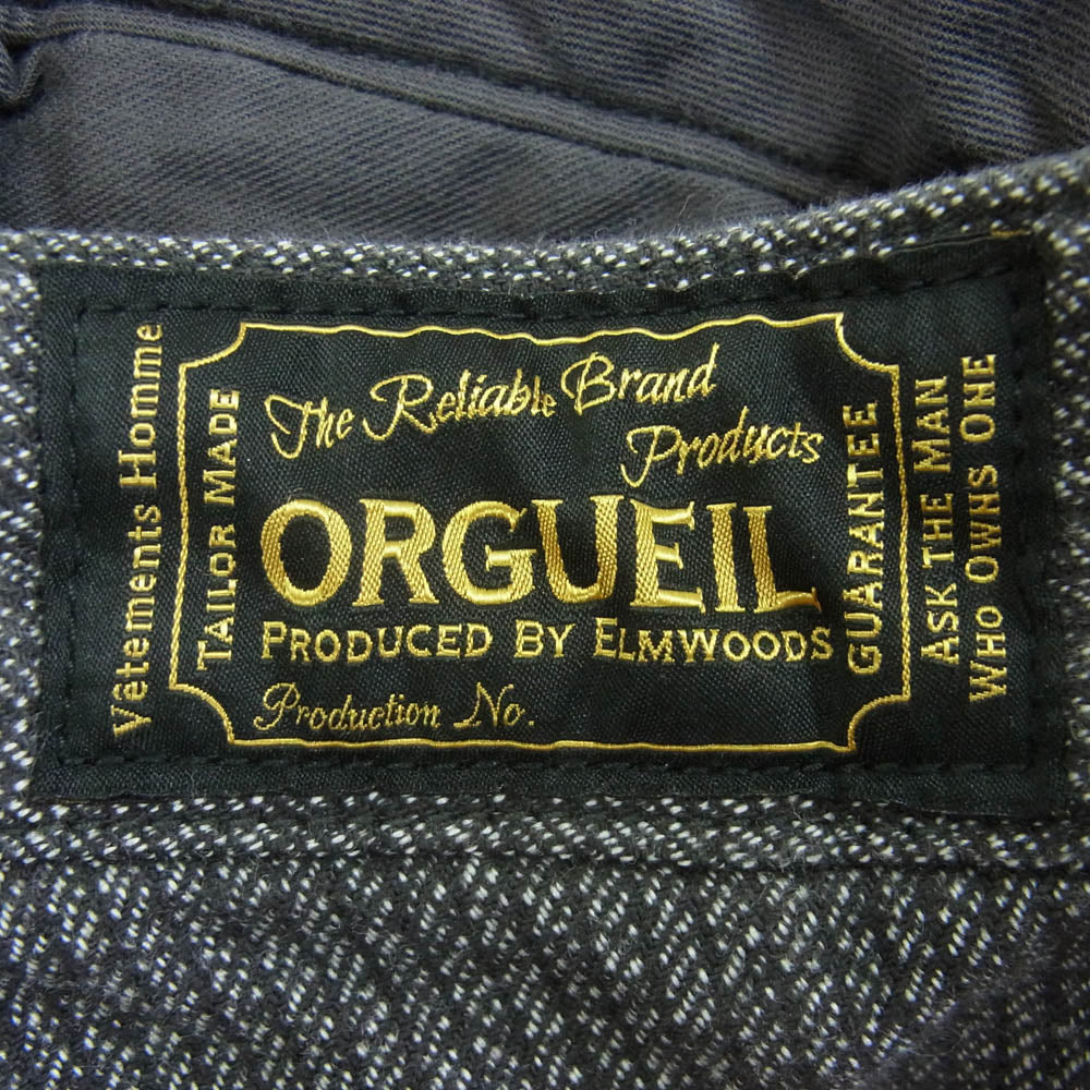 ORGUEIL オルゲイユ OR-1030L Workers Trousers ワーカーズ トラウザー パンツ 日本製 グレー系 32【中古】