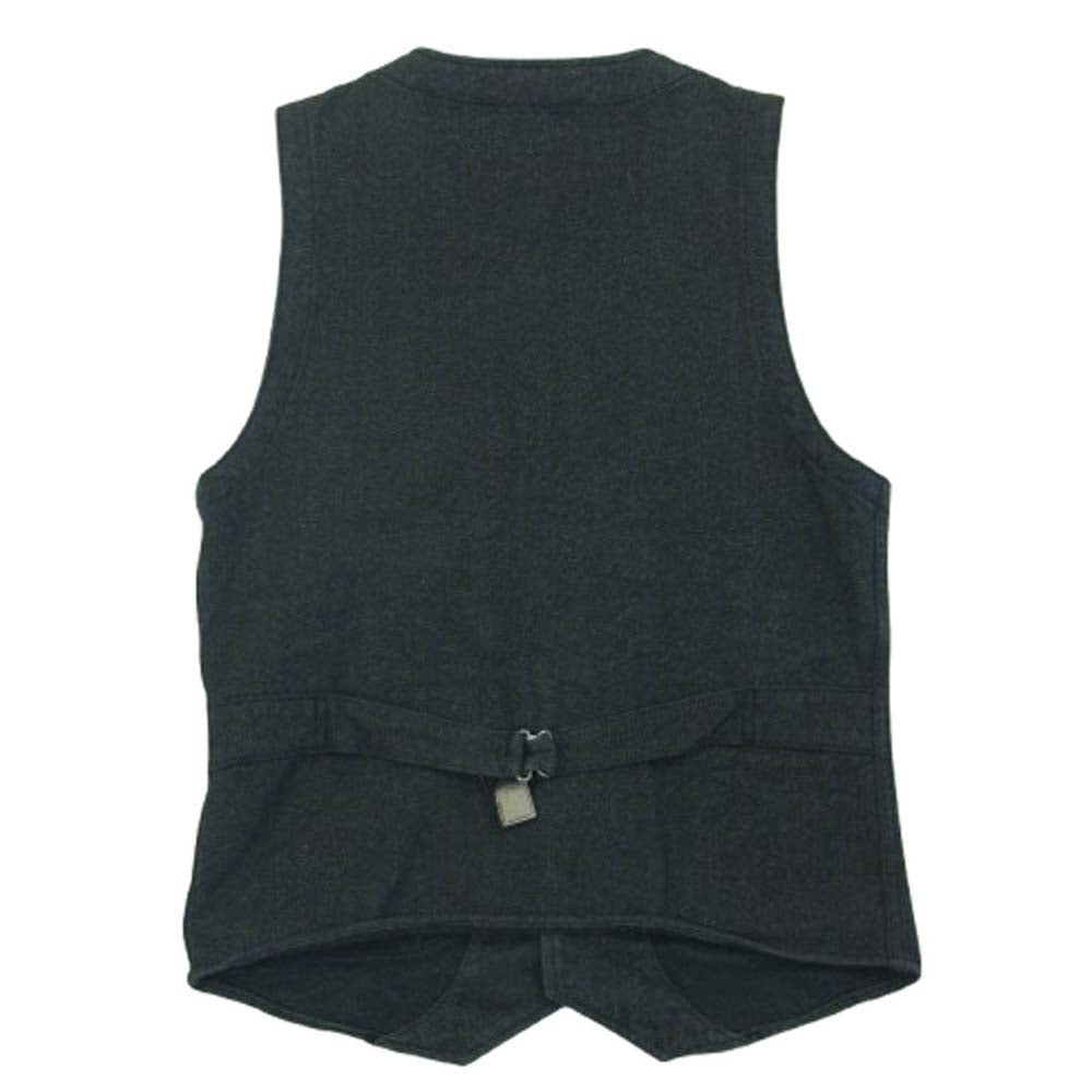 ORGUEIL オルゲイユ OR-4009 Gilet コットン ジレ ベスト 日本製 ダークグレー系 36【中古】