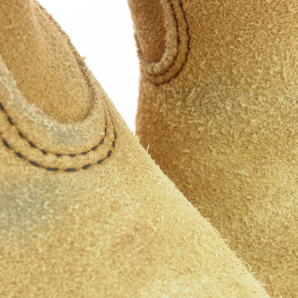 RED WING レッドウィング 8168 90s 刺繍羽タグ スエード ペコス ブーツ ベージュ系 8E【中古】