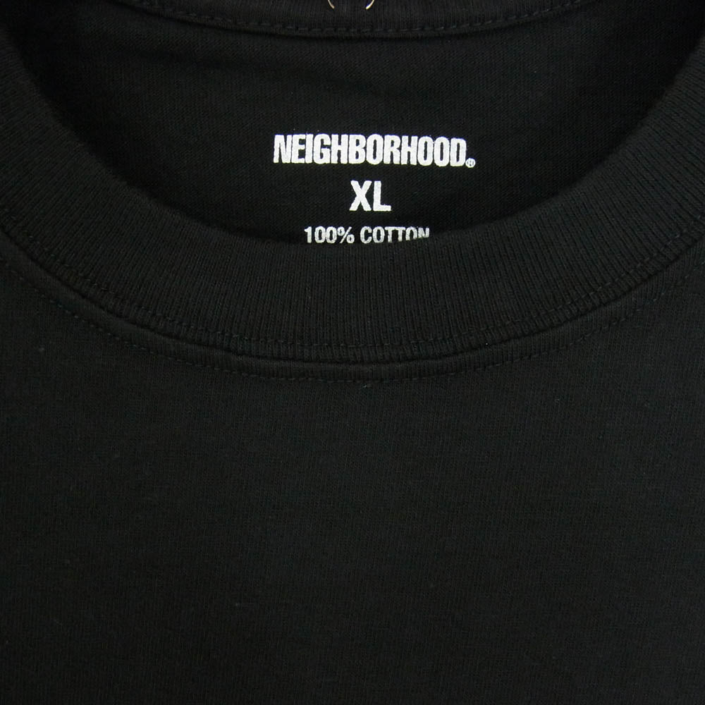 NEIGHBORHOOD ネイバーフッド 24SS 241PCNH-LT02 NH TEE LS-2 ロゴプリント ロングスリーブカットソー 長袖Tシャツ ブラック系 XL【新古品】【未使用】【中古】