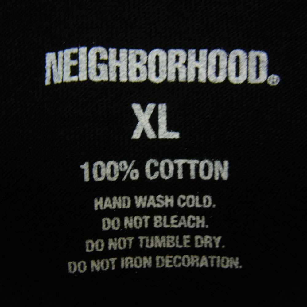 NEIGHBORHOOD ネイバーフッド 24SS 241PCNH-LT02 NH TEE LS-2 ロゴプリント ロングスリーブカットソー 長袖Tシャツ ブラック系 XL【新古品】【未使用】【中古】