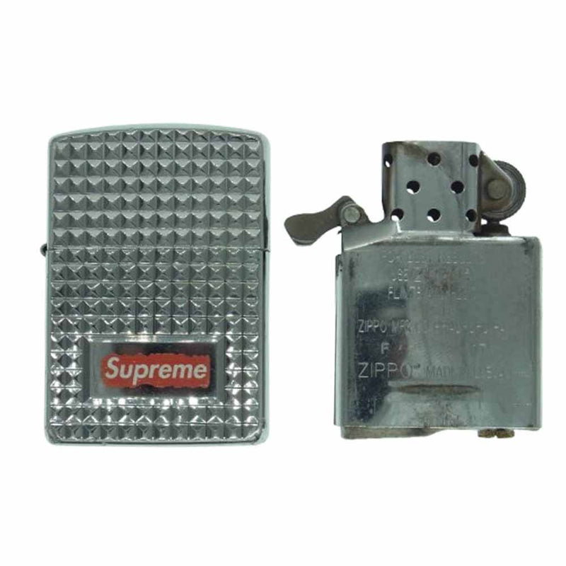 Supreme 17aw Zippo Diamond Cut シルバー 18ss