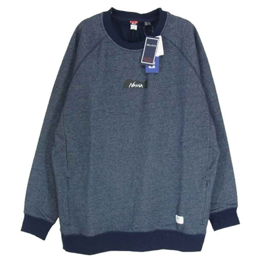 NANGA ナンガ 2-0630-5-53-601 NOLLEY'S goodman ノーリーズグッドマン 別注 ECO HYBRID SWEAT SHIRT スウェットシャツ ブルー系 L【新古品】【未使用】【中古】