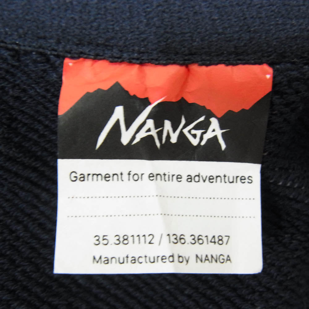 NANGA ナンガ 2-0630-5-53-601 NOLLEY'S goodman ノーリーズグッドマン 別注 ECO HYBRID SWEAT SHIRT スウェットシャツ ブルー系 L【新古品】【未使用】【中古】