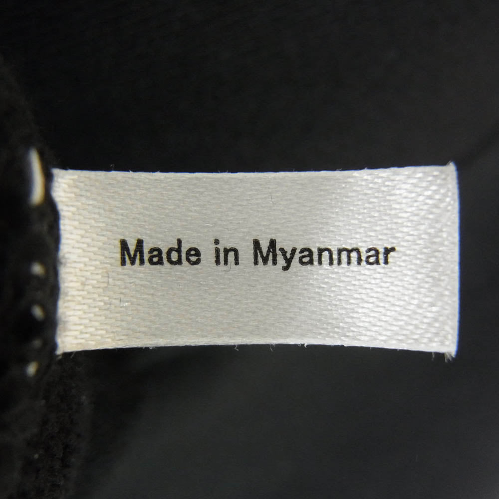 GABOR ガボール GABORATORY ガボラトリー Atelier Mark Embroidery Heavy Weight Sweatshirts  ロゴワッペン スウェット ブラック系 XL【極上美品】【中古】