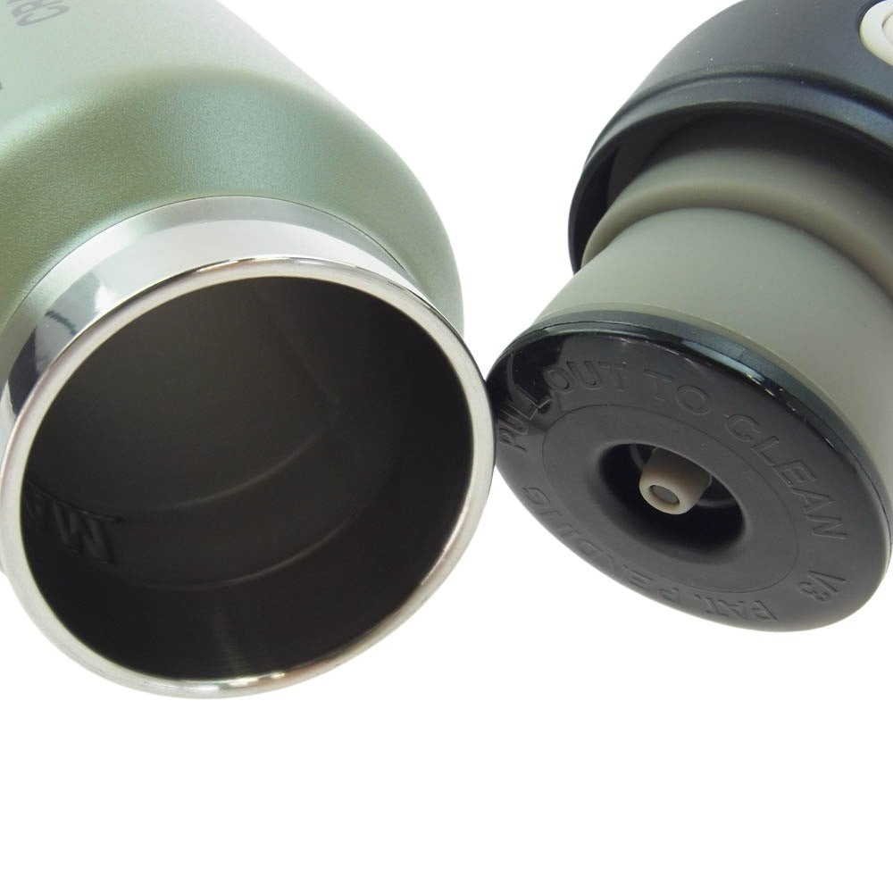 NEIGHBORHOOD ネイバーフッド 24222RXN-AC01 × REVOMAX VACUUM INSULATED OD ロゴプリント ワンタッチ ボトル 水筒 カーキ系【新古品】【未使用】【中古】