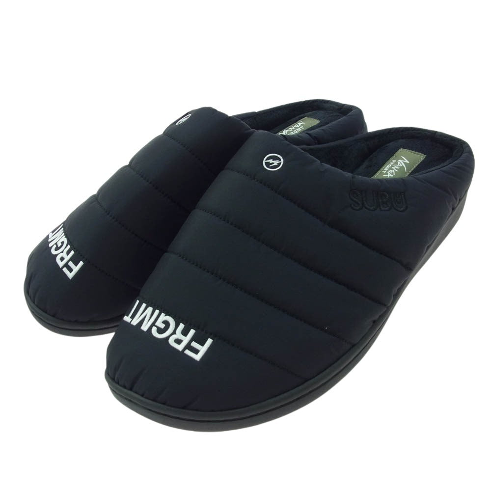 FRAGMENT DESIGN フラグメントデザイン × NANGA ナンガ × SUBU スブ winter sandal ウィンター サンダル ブラック系 26-27.5cm【新古品】【未使用】【中古】