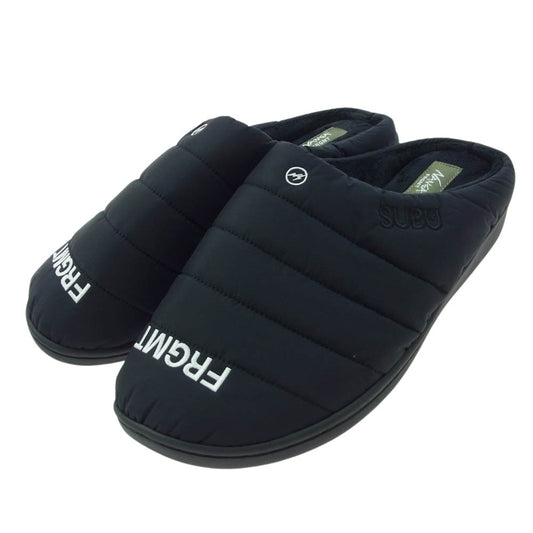 FRAGMENT DESIGN フラグメントデザイン × NANGA ナンガ × SUBU スブ winter sandal ウィンター サンダル ブラック系 26-27.5cm【新古品】【未使用】【中古】