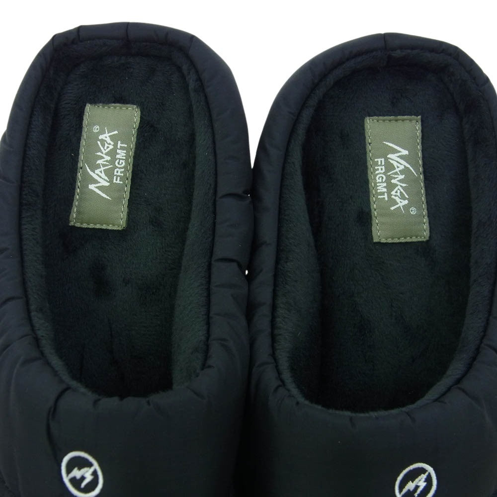 FRAGMENT DESIGN フラグメントデザイン × NANGA ナンガ × SUBU スブ winter sandal ウィンター サンダル ブラック系 26-27.5cm【新古品】【未使用】【中古】