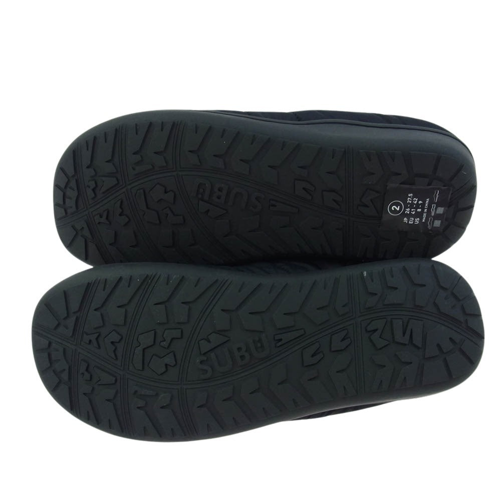 FRAGMENT DESIGN フラグメントデザイン × NANGA ナンガ × SUBU スブ winter sandal ウィンター サンダル ブラック系 26-27.5cm【新古品】【未使用】【中古】