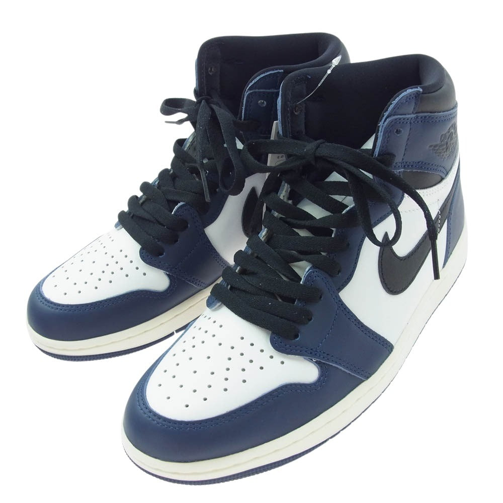 NIKE ナイキ DZ5485-401 Air Jordan 1 Retro High OG Midnight Navy AJ1 エアジョーダン レトロ ハイ ミッドナイトネイビー ネイビー系 27cm【新古品】【未使用】【中古】