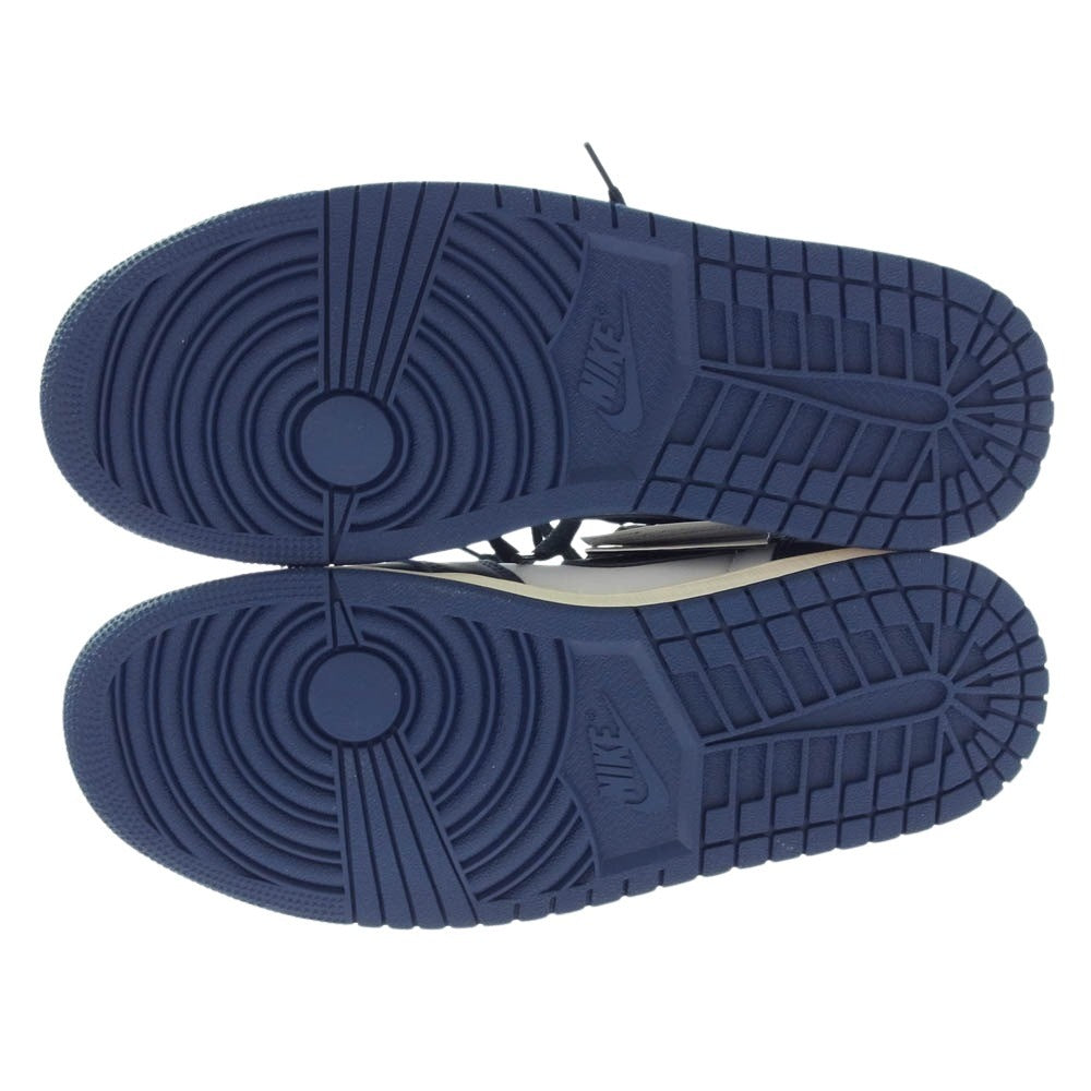 NIKE ナイキ DZ5485-401 Air Jordan 1 Retro High OG Midnight Navy AJ1 エアジョーダン レトロ ハイ ミッドナイトネイビー ネイビー系 27cm【新古品】【未使用】【中古】