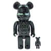NEIGHBORHOOD ネイバーフッド 222MCEMN-AC01S × BE@RBRICK ベアブリック × EMOTIONALLY UNAVAILABLE 400％ & 100% フィギュア 人形 ブラック系【極上美品】【中古】