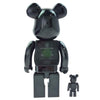 NEIGHBORHOOD ネイバーフッド 222MCEMN-AC01S × BE@RBRICK ベアブリック × EMOTIONALLY UNAVAILABLE 400％ & 100% フィギュア 人形 ブラック系【極上美品】【中古】