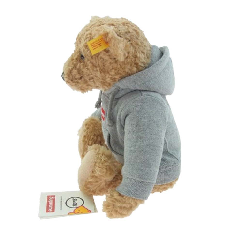 Supreme シュプリーム 18AW × Steiff シュタイフ Bear Heather Grey テディベア ぬいぐるみ ライトブラウン系 グレー系【極上美品】【中古】