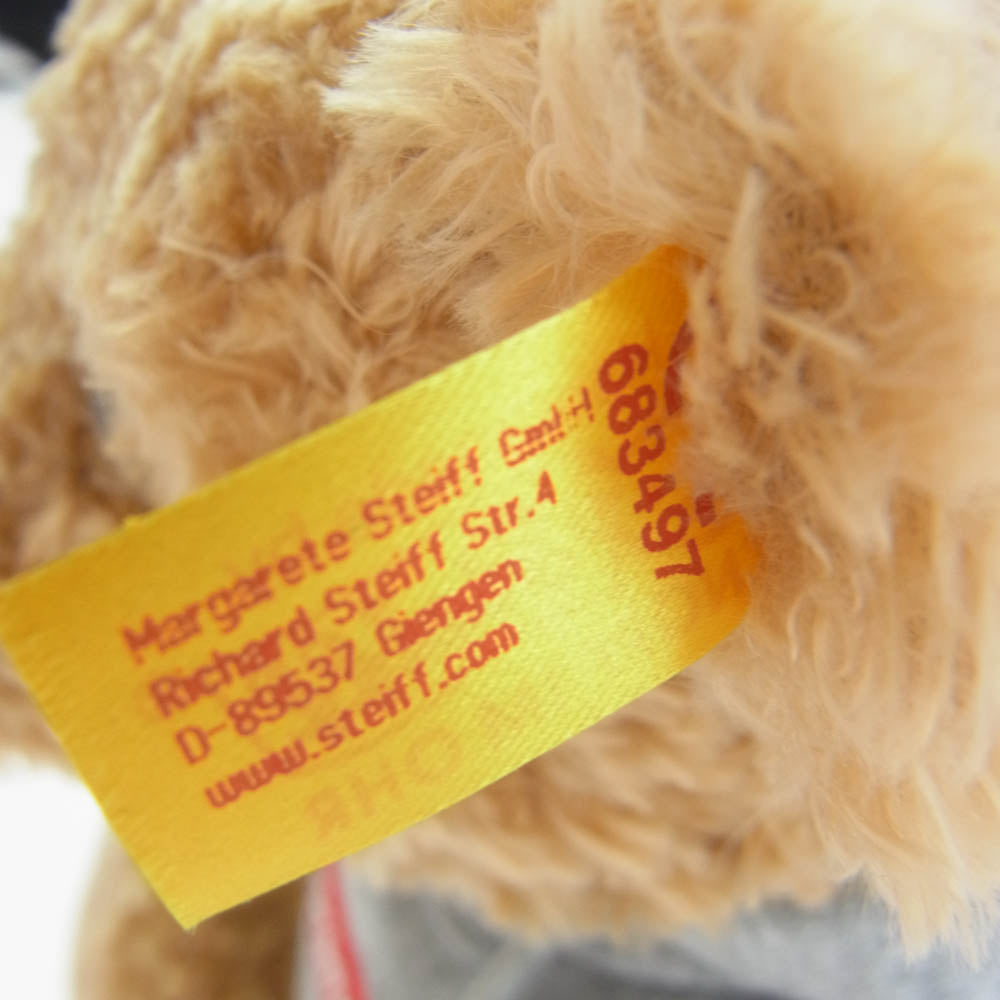 Supreme シュプリーム 18AW × Steiff シュタイフ Bear Heather Grey テディベア ぬいぐるみ ライトブラウン系 グレー系【極上美品】【中古】