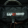 A BATHING APE アベイシングエイプ 1K73-141-904 × NEIGHBORHOOD ネイバーフッド Varsity Jacket バーシティジャケット スタジャン ブラック系 XL【美品】【中古】