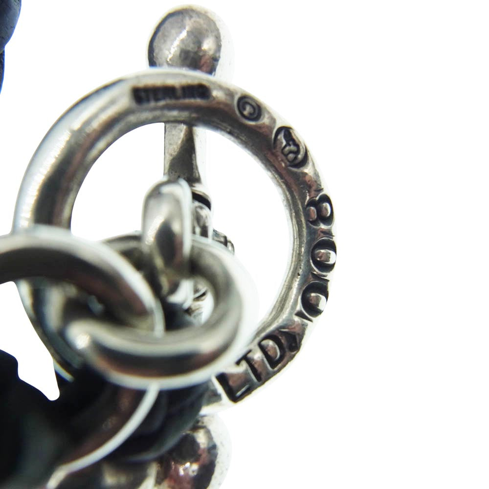 TRAVIS WALKER トラヴィスワーカー ギャランティ付属 CROSS DAGGER WITH 2 GARGOYLE WITH BRAIDED LEATHER NECKLACE クロスダガー 2ガーゴイル レザーネックレス【中古】