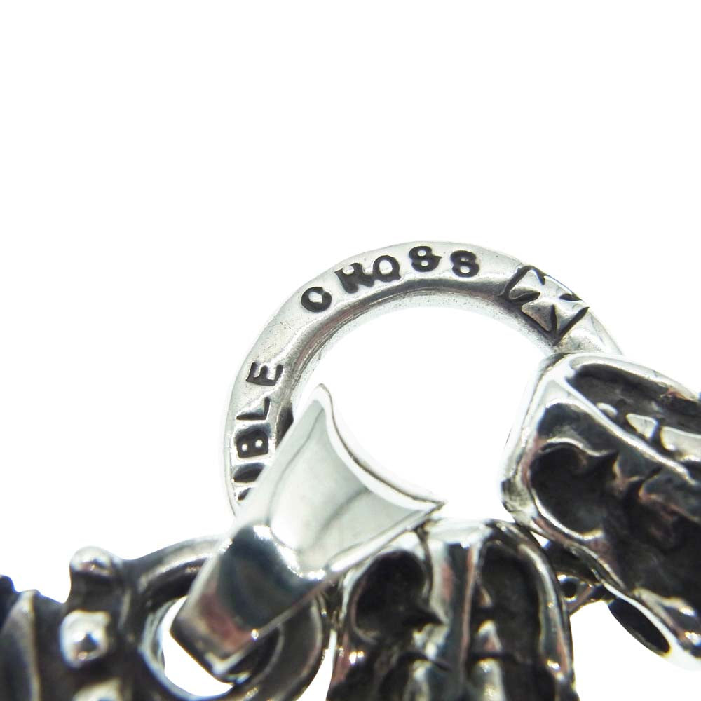 TRAVIS WALKER トラヴィスワーカー ギャランティ付属 CROSS DAGGER WITH 2 GARGOYLE WITH BRAIDED LEATHER NECKLACE クロスダガー 2ガーゴイル レザーネックレス【中古】