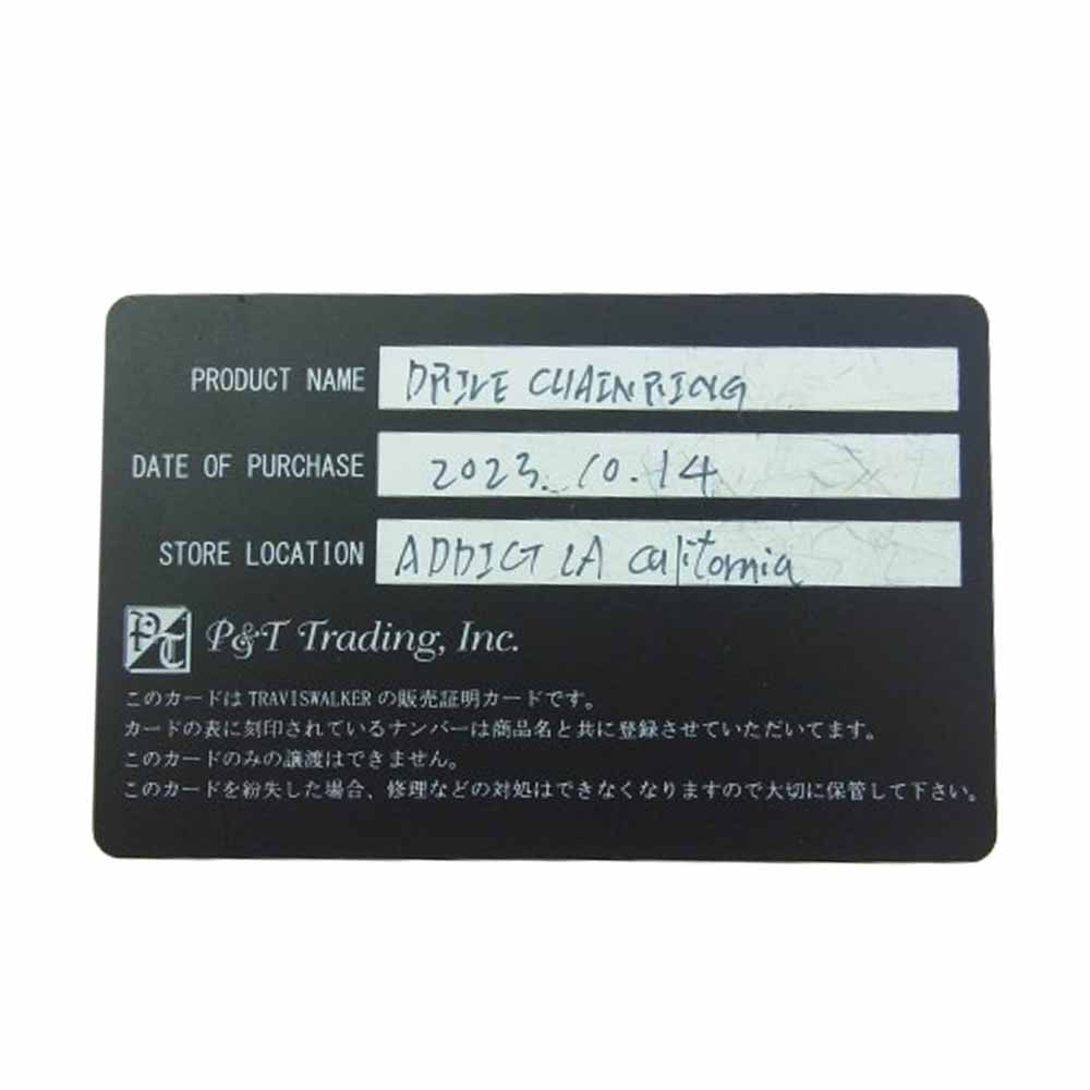 TRAVIS WALKER トラヴィスワーカー ドライブチェーンリング 18K ロウカスタム リング シルバー系【中古】