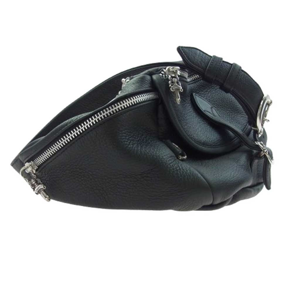 CHROME HEARTS クロムハーツ（原本有） SNAT PACK #1 スナットパック ダガージップ ガンスリンガーベルト レザー ウエストバッグ ブラック系【中古】