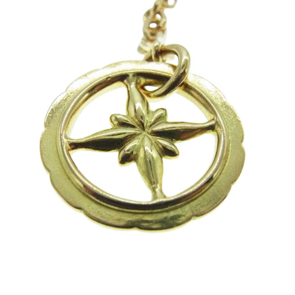 TARO WASHIMI ワシミタロウ 鷲見太郎 販売証明カード付属 全金 K18 イーグルフック ネックレス + K18 スターホイール ゴールド系【中古】