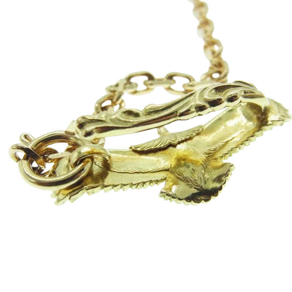 TARO WASHIMI ワシミタロウ 鷲見太郎 販売証明カード付属 全金 K18 イーグルフック ネックレス + K18 スターホイール ゴールド系【中古】